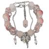 Spring Letter Peach Blossom Tassel Bracelet, Unique Design, New Handmade Beaded Cherry Blossom Jewelry