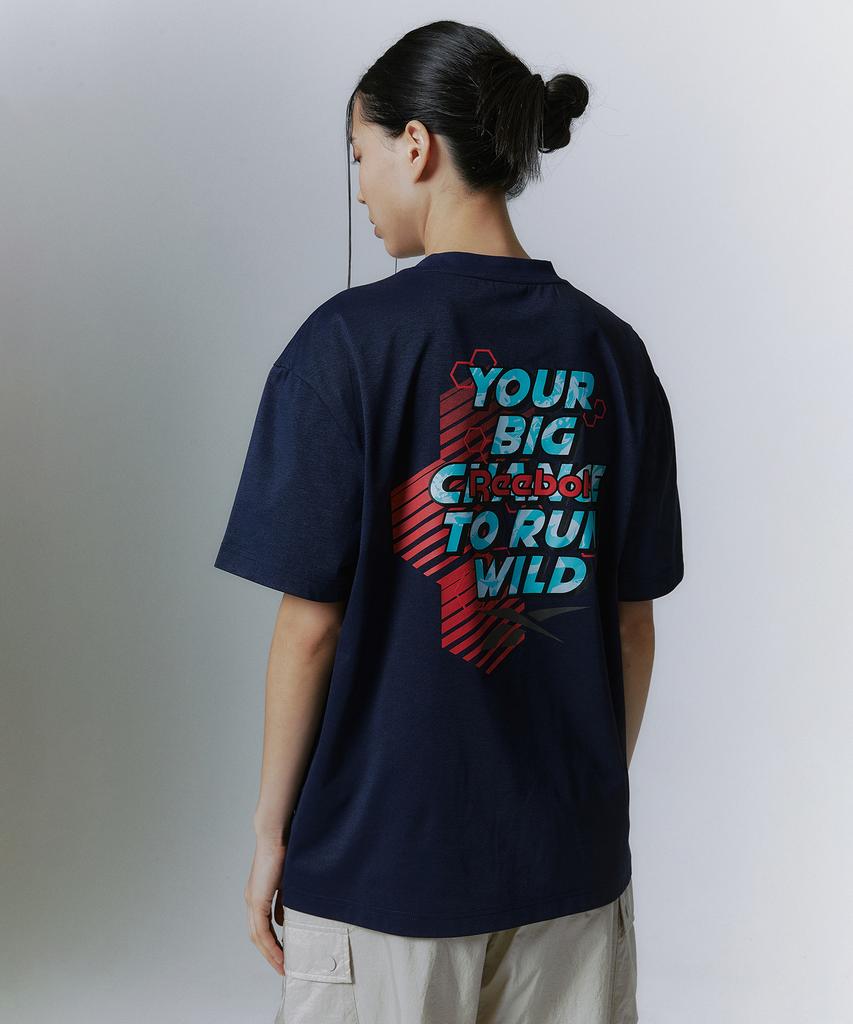 REEBOK Wild Run T-Shirt - Navy