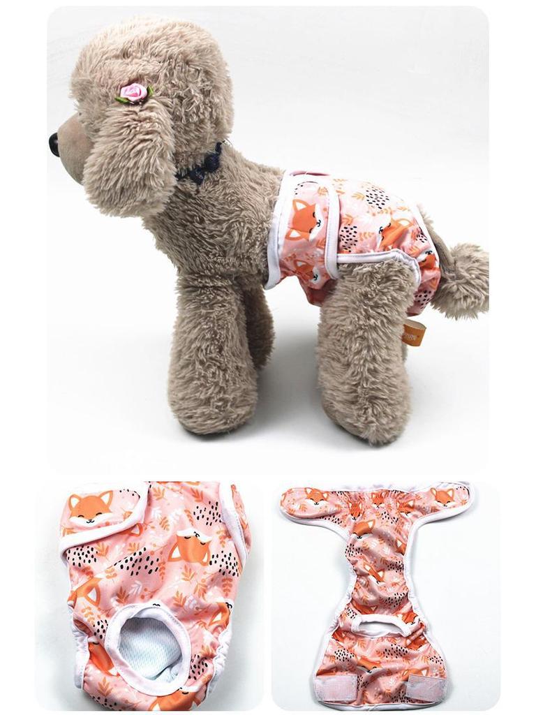 Pet Printed Anti-Harassment Menstrual Diapers for Female Dogs