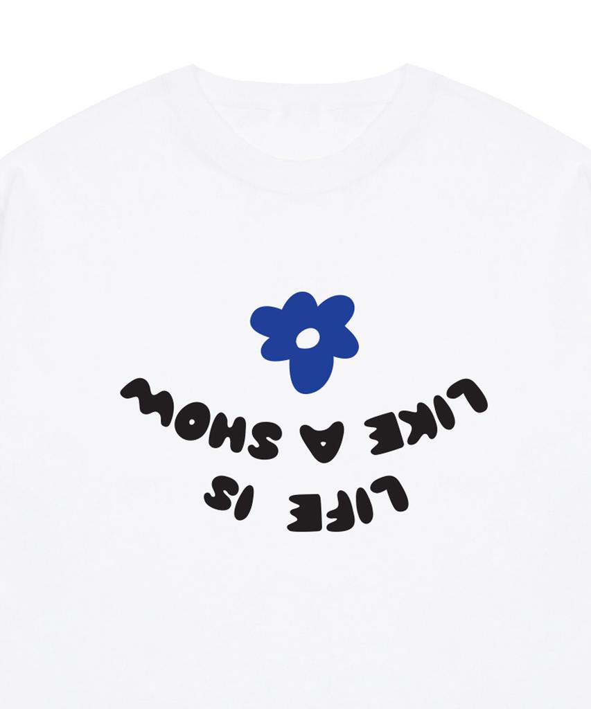 GRAVER [Unisex] Big Reverse Lettering Short Sleeve T-Shirt_3 Colors