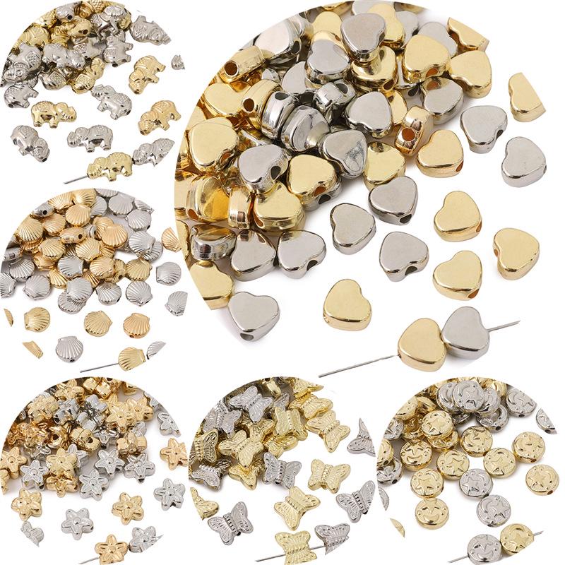 Fishtail Star Butterfly Blumen-Abstandshalterperlen - Schmuckzubehör für DIY Halsketten, Armbänder und Ohrringe