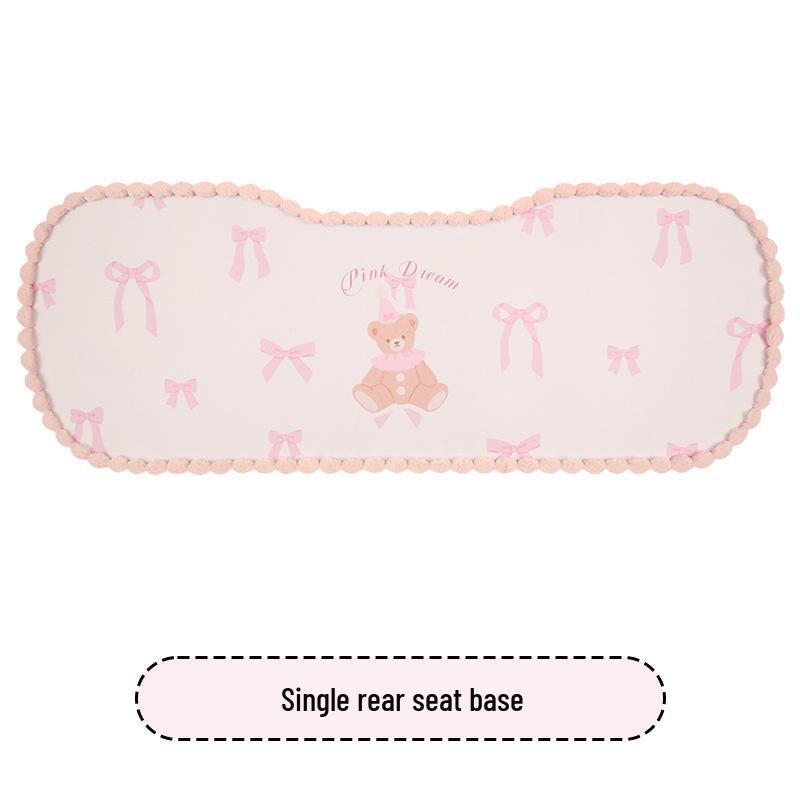 Cartoon Goddess Style Universal Car Seat Cushion for Women - All-Season, Fits BYD Dolphin, Yuan UP, Seal, Yuan Pro