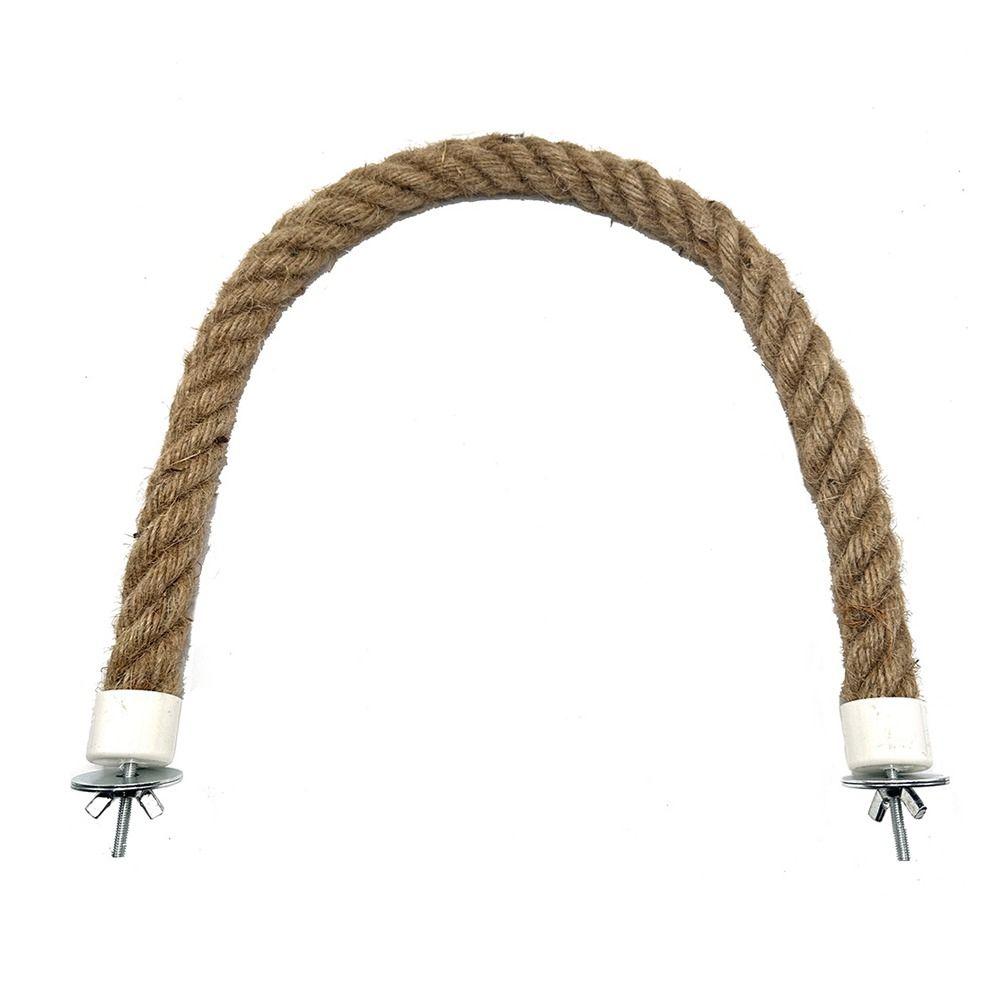Tooth Grinding Parrot Cotton Rope Pole Toys Detachable Relieve Boredom Birds Swing Stand Cage Accessories Bird Bite Toys
