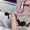 Microphone Clip, Mini Microphone Clip, C-Shaped Holder, for Lapel and Tie Microphones, 6.2mm Loop Inner Diameter, Earphone Cable Clip (2 Black C-Shape