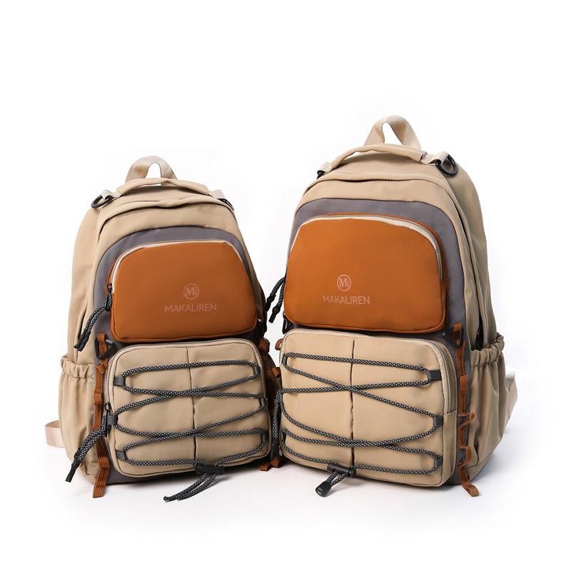Unisex Outdoor Backpack Color Block Waterproof Backpack