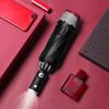Three-Fold Automatic Reverse Umbrella with Reflective Edging & LED Light, Customizable Logo, All-Weather Protection for Business Use