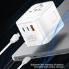 45W 65W Worldwide Travel Plugs Adapter Supports Over 300 Countries with Two USB C and USB A Port