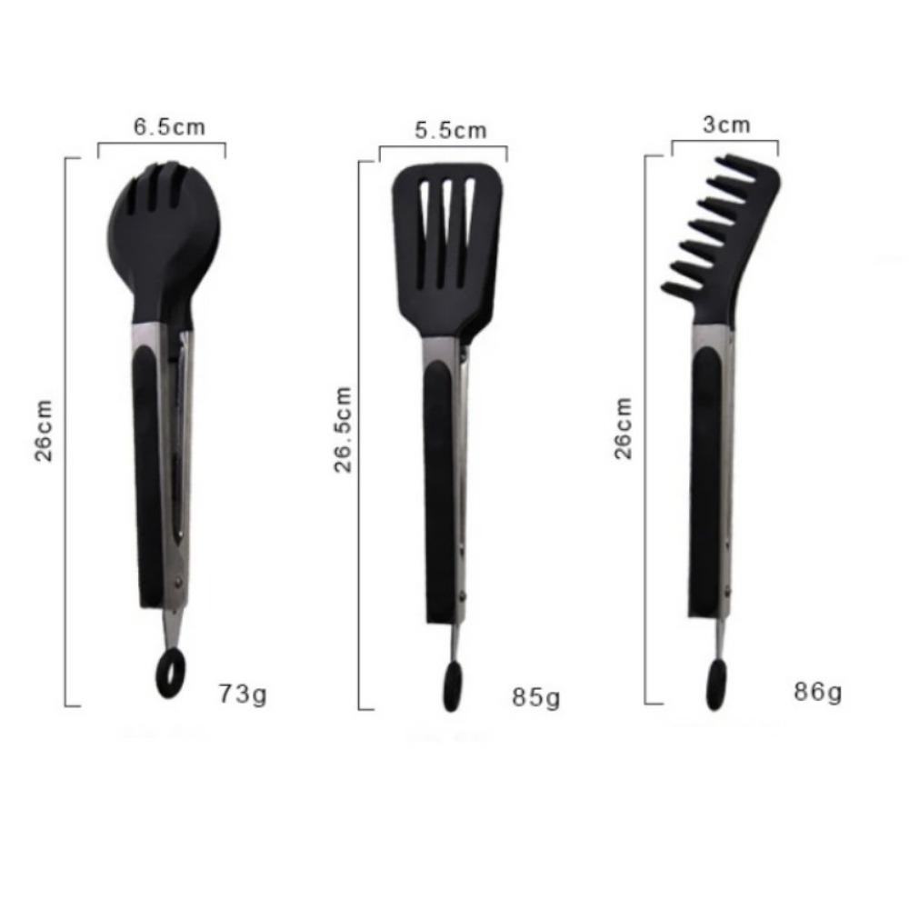 

3 шт./комплект кухонный зажим для спагетти зажим для Lo Mein зажим для барбекю против ожогов зажим для жареных овощей зажим для стейка хлеба салата запеченная еда 3pcs чёрный