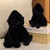 Black Hairy Monkey Simulation Plush Doll 22/32cm Stuffed Animal Cartoon Chimpanzee Home Decor & Gift for Boys & Girls