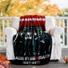 1pc Rammstein3 Theme Blanket - Digital Print, Polyester, Cozy for All Seasons, Perfect for Outdoor, Camping, and Travel