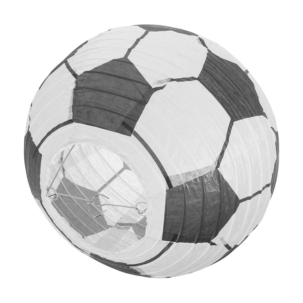 Football Pattern Paper Lantern Decorative Hanging for Room Kindergarten Classroom Holiday Festival DIY Lantern Party