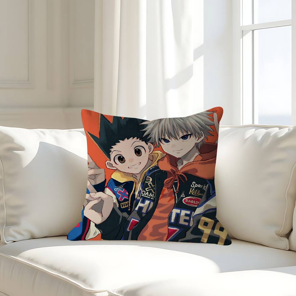 H-Hunter X H-Hunter Cushion Cover Decorative Pillow Sofa Home Decor Case Pillow Cases