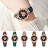 Casual Electronic Watch Leather Strap Wrist Watches Fashion Quartz Wristwatches  Women