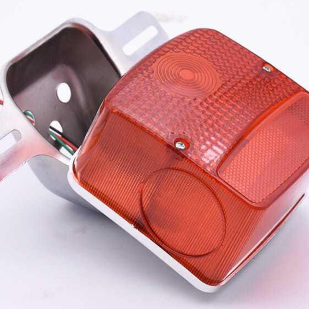 Haojue GN125 Motorcycle Taillight Assembly and Rear Carrier