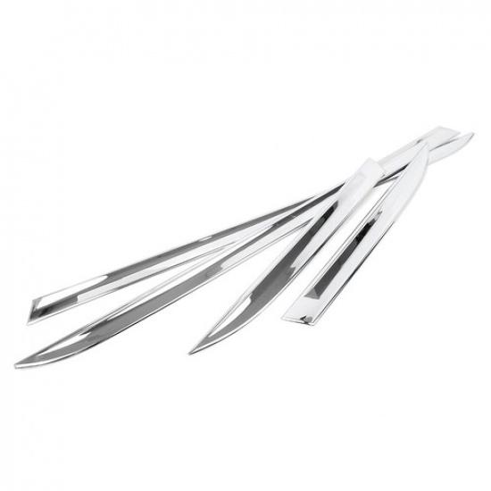 4x Chrome Door Body Side Line Cover Molding Trim Fit Jeep Grand Cherokee 14-18