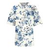 Women's Fashion Casual Lapel Short Sleeve Printed Shirt Women's Button Up Tops
