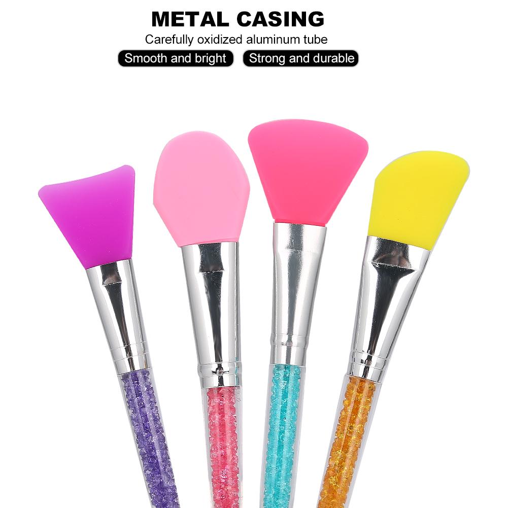 4pcs Face Mask Brush Facial Mud Mixing Silicone Makeup Brush Applicator Face Care