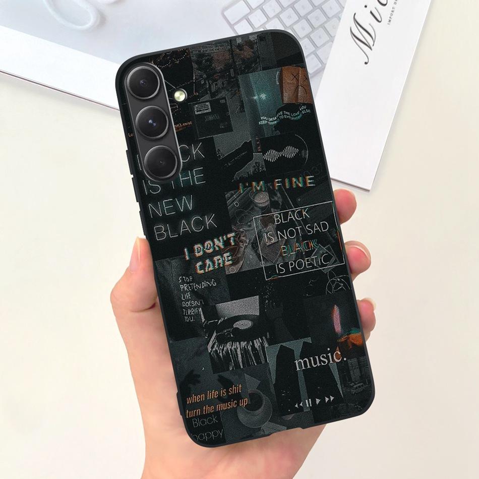For Samsung Galaxy A55 Phone Case Samsung A55 5G SM-A556B Fashion Moon Pattern Soft Silicon Back Cover