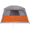 8 Person Family Tent Gray and Orange Waterproof