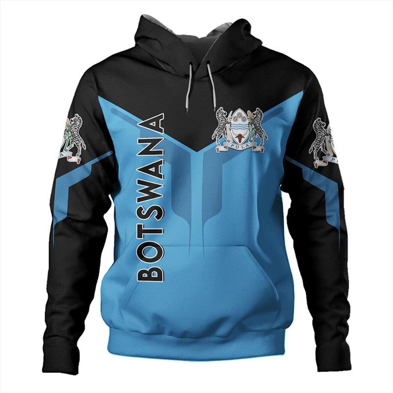 

3D-печать Африка Ботсвана Карта Флаг Толстовки Для Мужчин Повседневный Национальный Герб Пуловеры Толстовки Мужские Спортивные Костюмы Топы L