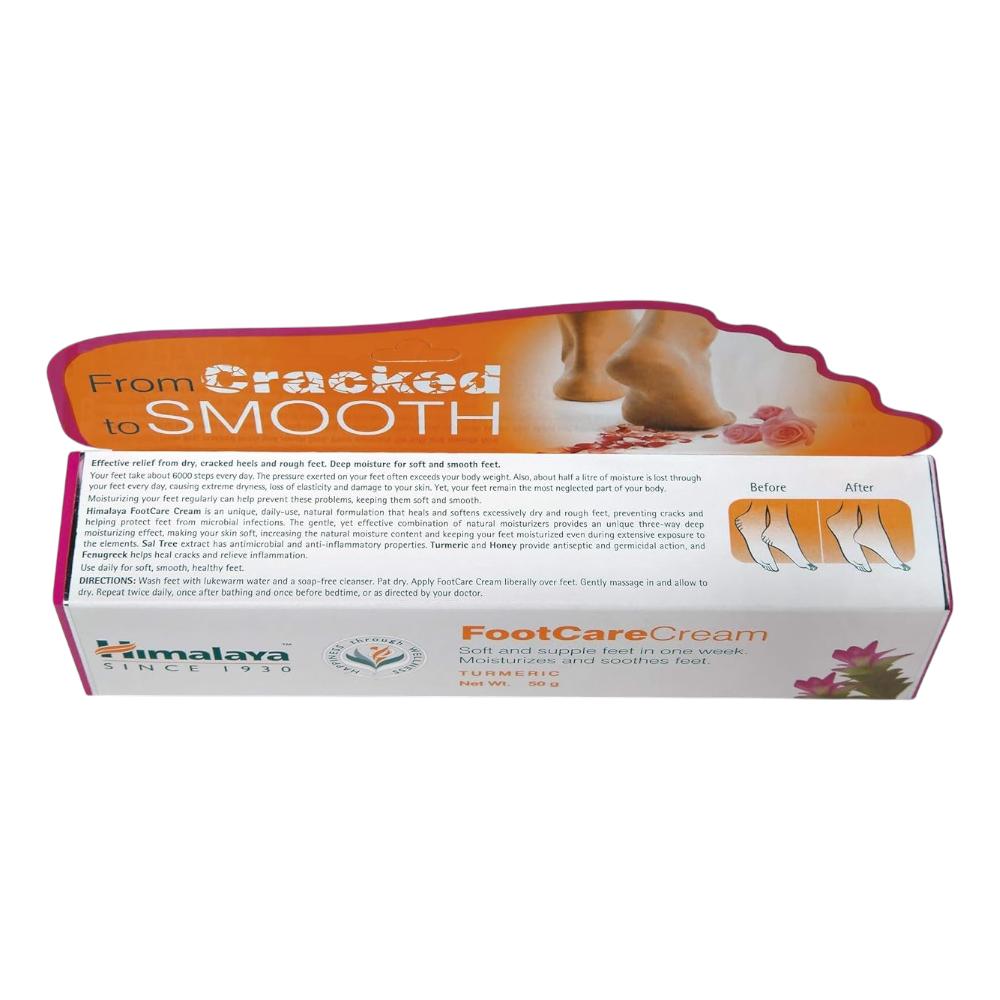 Himalaya Krem do Pielęgnacji Stóp Wellness 50g Nawilżający Zmiękczający Leczy Popękane Pięty Naturalna Regeneracja Stóp