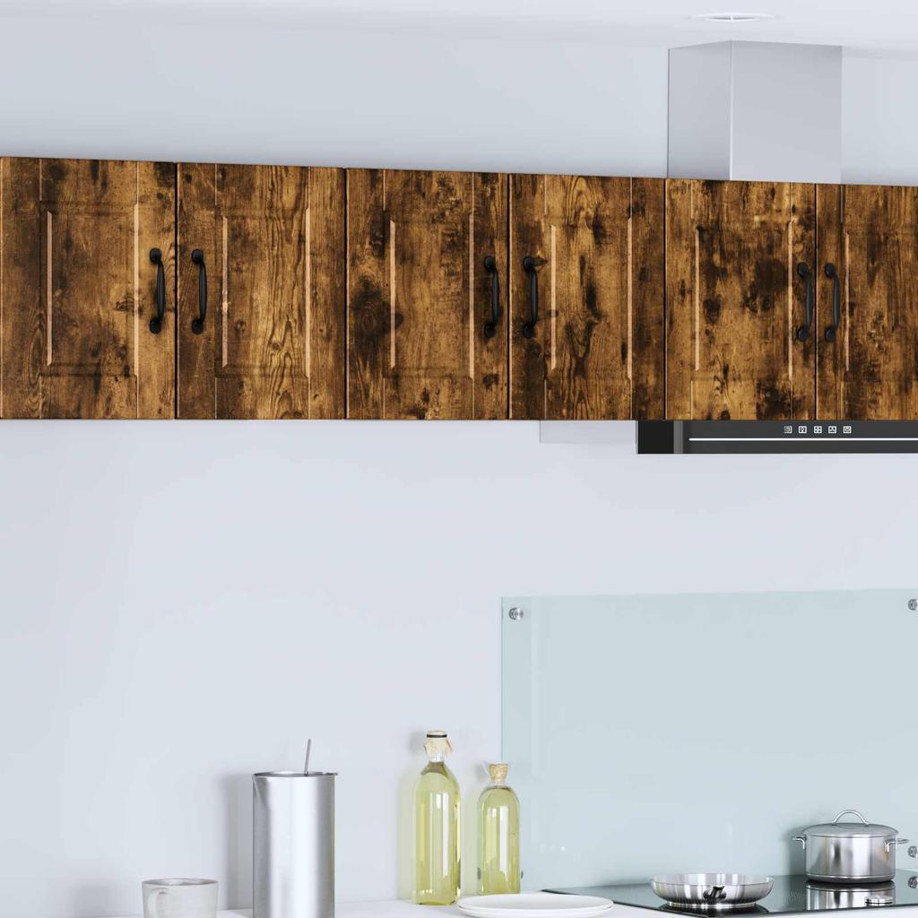 Wall Mounted Cabinet PORTO Smoked Oak 60 X 31 X 40 Cm