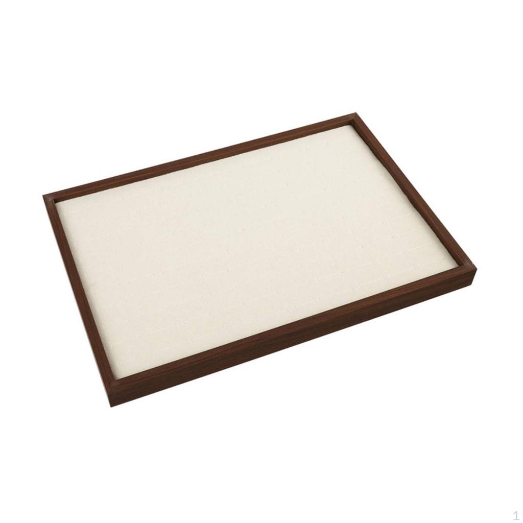 Jewelry Display Tray ClothlinedLined Organizer Decorative for Dressing Table, Retail