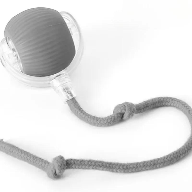 

1 шт. Интерактивный мяч для кошки, Автоматический перекатывающийся мяч, Искусственный хвост, Умная игрушка для питомца, Электрическая игрушка для кошки, Тренировка кошки, Имитация мыши, Товары для питомцев серый