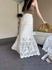 Lace Half-Skirt Elastic Qipao Underskirt - Retro Versatile Autumn/Winter Base Layer