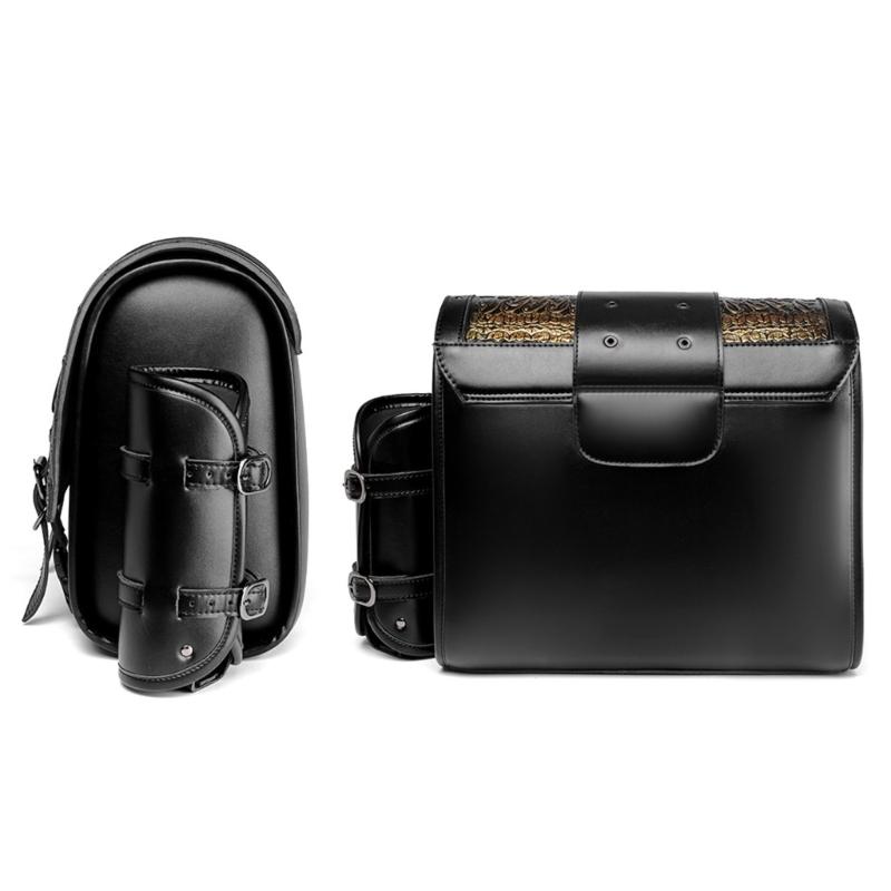 1 Pair Over Saddles Bags Motorcycle Tool Bag Travel Luggage Storage Bag Motorbike Retro Style Saddlebag Side Bag Pouch