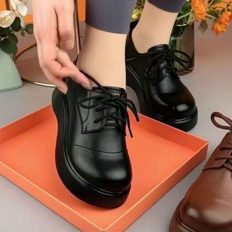Anti-slip Casual Shoes - New Style Round-toe Thick-soled Women's Shoes