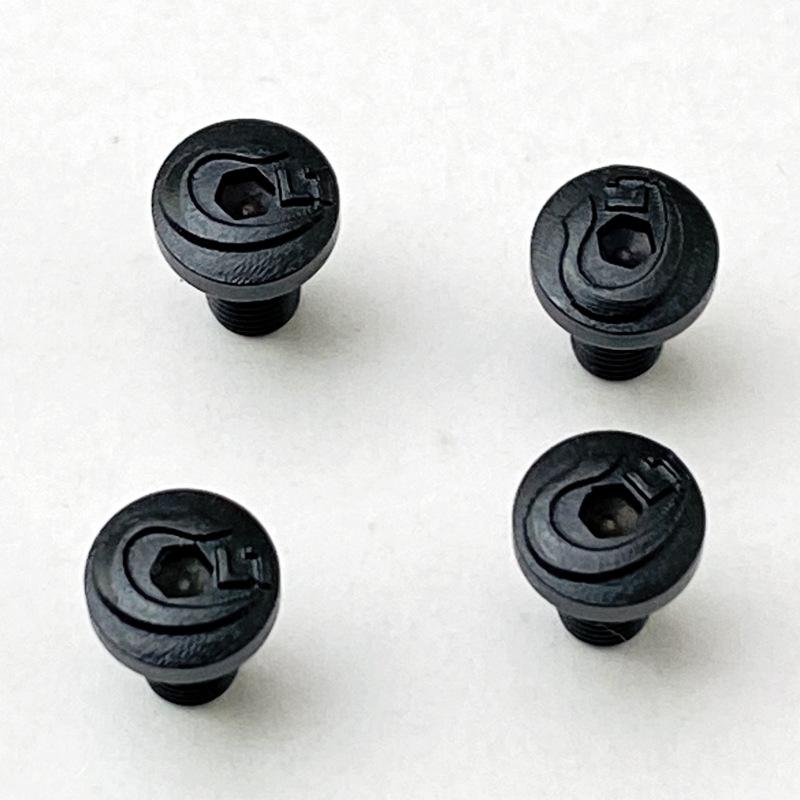 4Pieces 1911 Grips Screws with tool CNC Stainless Steel T8 Plum Screw black 1911 Grips Nail