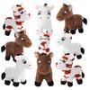 9/12/24 PEZZI Cavallo Stante Peluche 12CM Mini Cavallo Peluche Giocattolo Cavallo Peluche per Festa a Tema Animali Bomboniere Compleanno