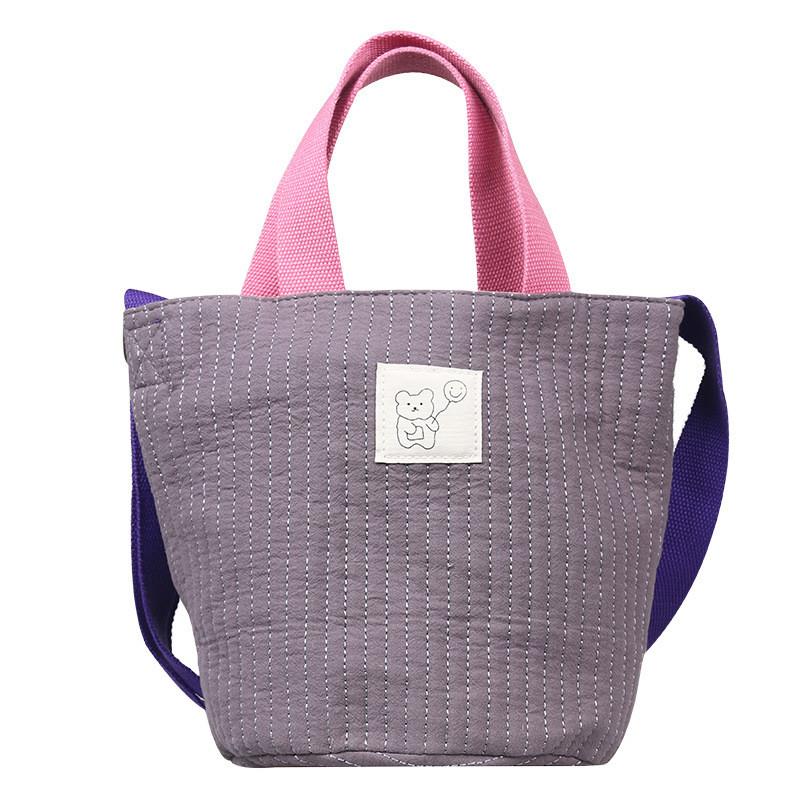 Chic Kids Shoulder Bag Contemporary Japanese Design Durable Canvas Mommy Bag In Multiple Colors