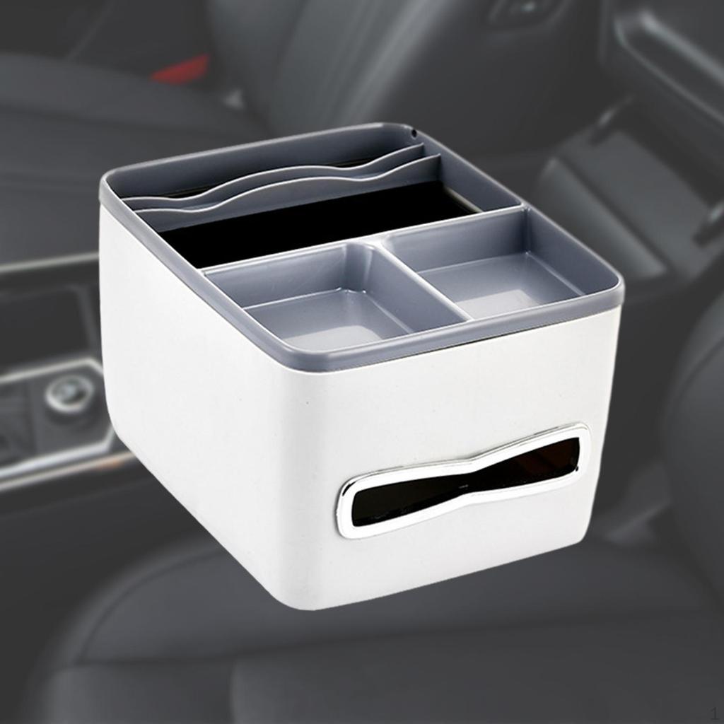 Car Armrest Storage Box - Convenient Seat Organizer for Small Essentials