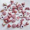 50Pcs New Mixed Nail Art Resin Doughnuts, Bear Cream Bread Designer Charms Rhinestones DIY Craft For Nail 3D Decorations