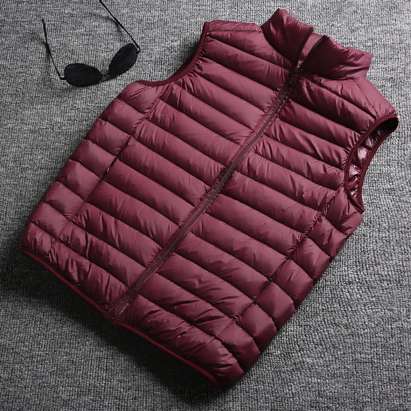 Men's 2024 Lightweight Down Vest - Fashionable, Thin, Sleeveless Gilet for Indoor/Outdoor Autumn Winter Wear