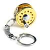 Mini Aluminum Alloy Reel Keychain Bag Pendant Outdoor Small Fishing Tackle Gift