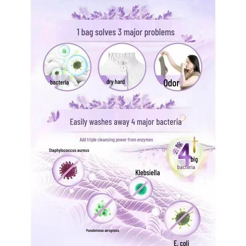 OMO Lavender Laundry Powder & Antibacterial Detergent Bundle