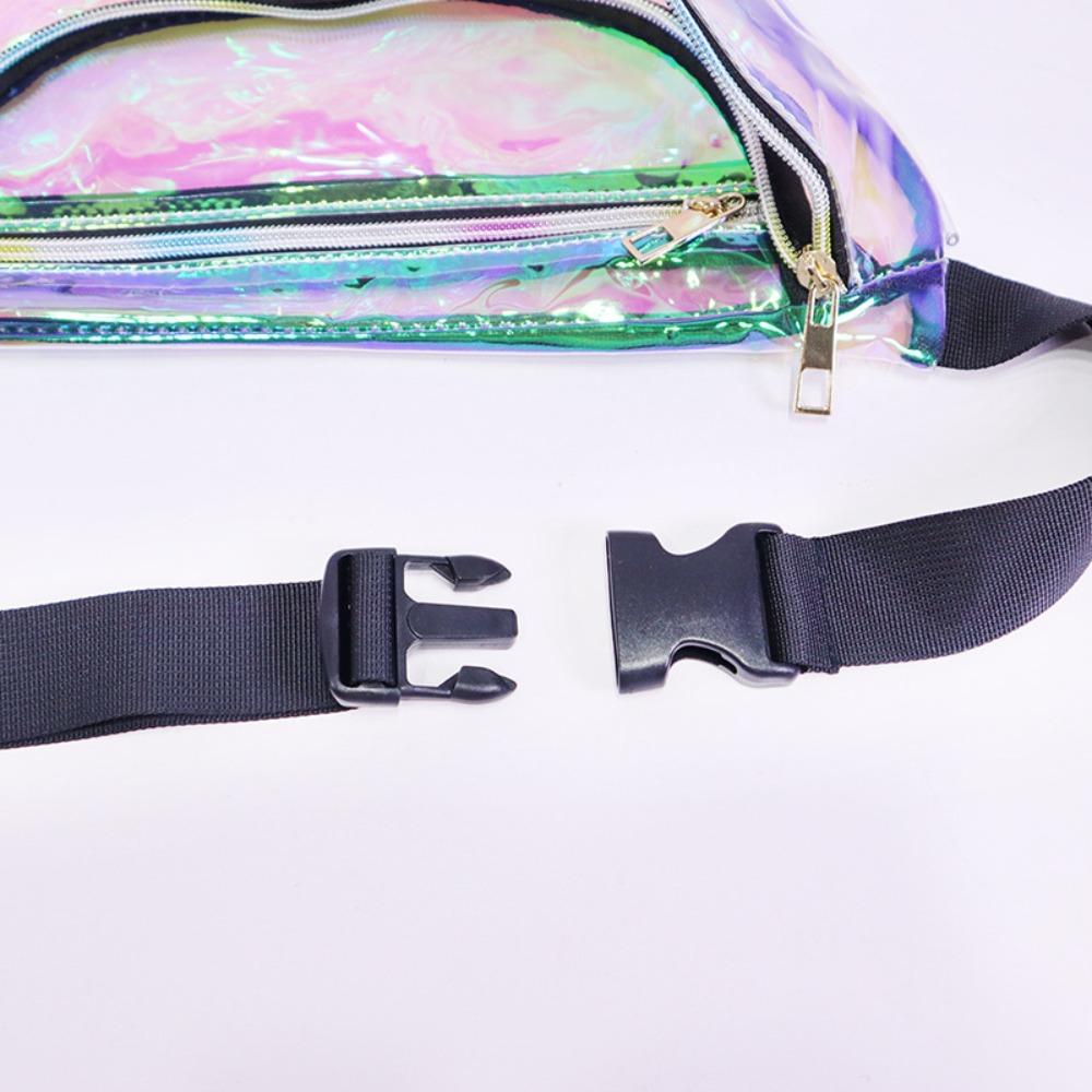 Lightweight Transparent Waist Packs Large Capacity PVC Fanny Pack Clear Chest Bag Cycling Bag