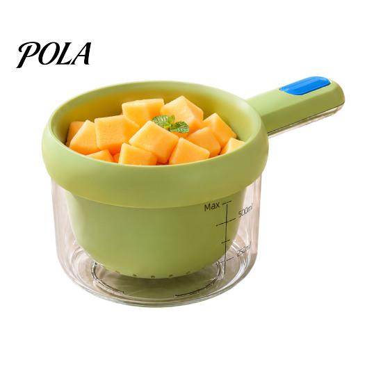 Rice Washing Bowl Drain Basket with Handle And Fork, Double-layer Separation Design, Fruit Vegetable Washer Portable Multi-purpose Kitchen Strainer,