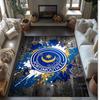 Tappeto Morbido Area Rug con Motivo Calcio Portsmouth FC Antiscivolo Tappeto per Pavimento Interno Tappetino Decorazione Sportiva per Camera da Letto