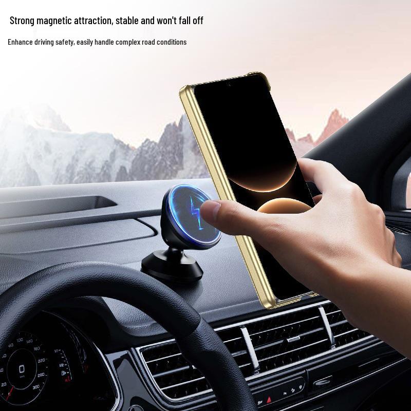 Stylish Transparent Electroplated 360° Rotating Stand Drop-Proof Hard PC Case for Huawei Mate X7 Foldable Screen.
