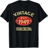 Est. 1949 Vintage Geburtstag Geboren 1949 Klassisches Geburtstags-T-Shirt