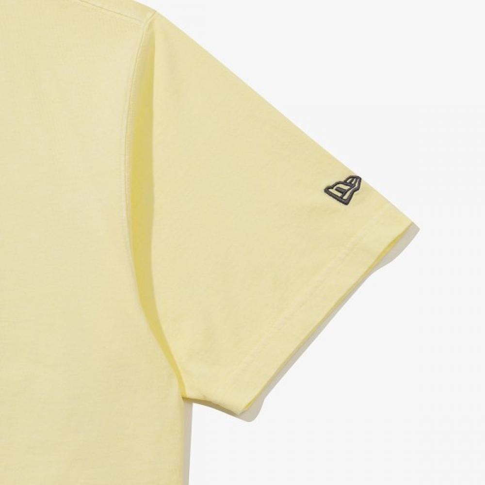 New Era New York Mets Big Logo Pigment Tee Yellow 15147556
