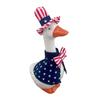 Goose Costume for 7 Inch Mini Desk Goose Doll Patriotic 4th of July Outfit with Hat And Dress Independence Day Festival Decoration