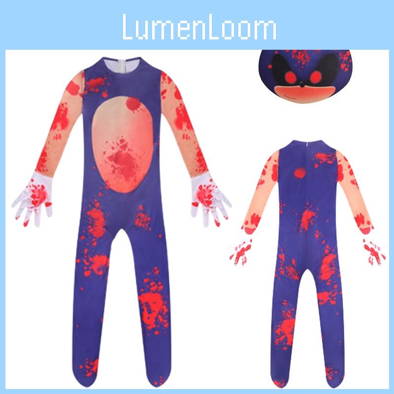 Set Costume Cosplay di Sonic The Hedgehog per Bambini Facile da Indossare Traspirante Unisex Perfetto per le Feste!