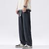 American vibe high street wide-leg sweatpants men's spring heavy straight striped casual pants trendy retro sports pants