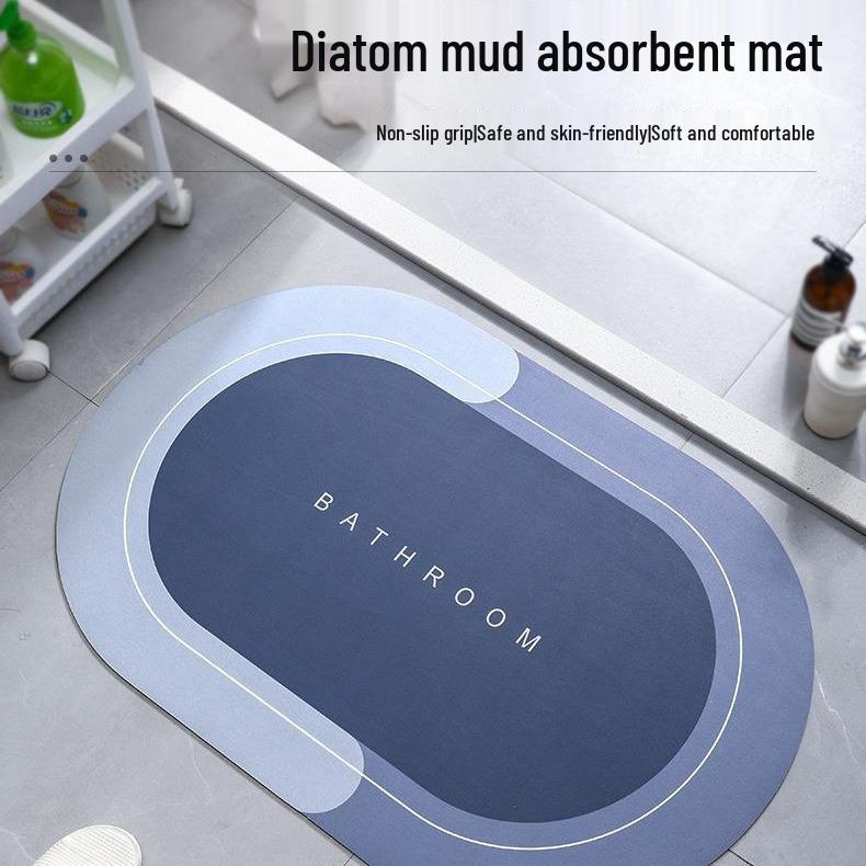 Diatomaceous Earth Quick-Dry Non-Slip Bathroom & Kitchen Mat Set
