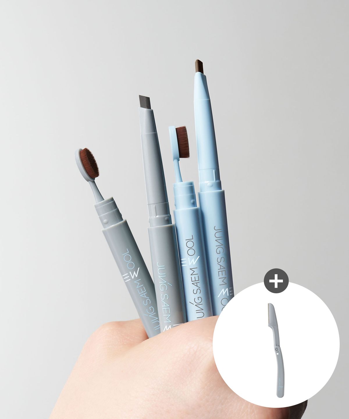 Jung Saem Mool Men 24 Hour Brow Builder (Free eyebrow razor included) Charcoal brown